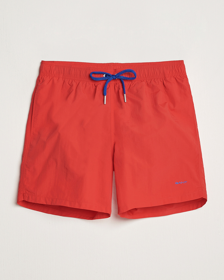 Homme | Maillots De Bain | Gant | Basic Swimshorts Bright Red