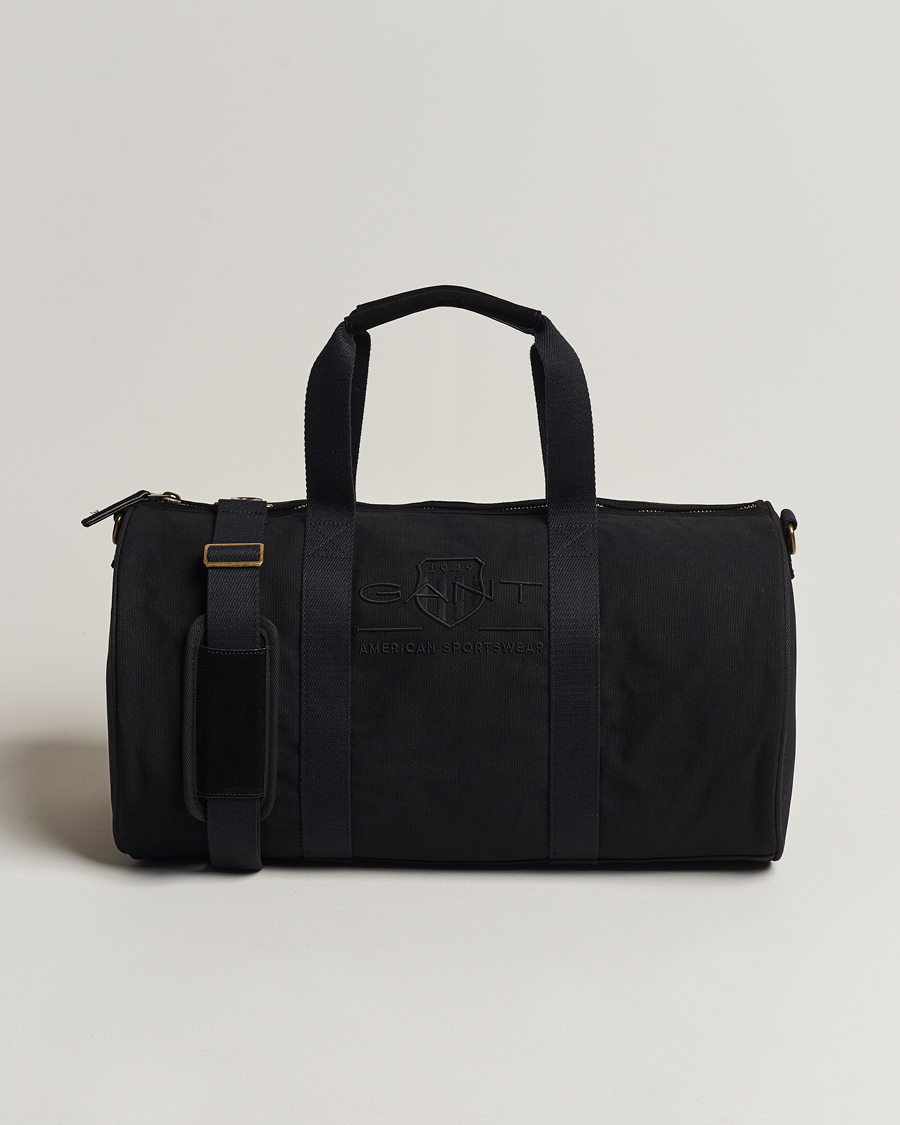 Homme | GANT Tonal Shield Duffle Bag Ebony Black | GANT | Tonal Shield Duffle Bag Ebony Black