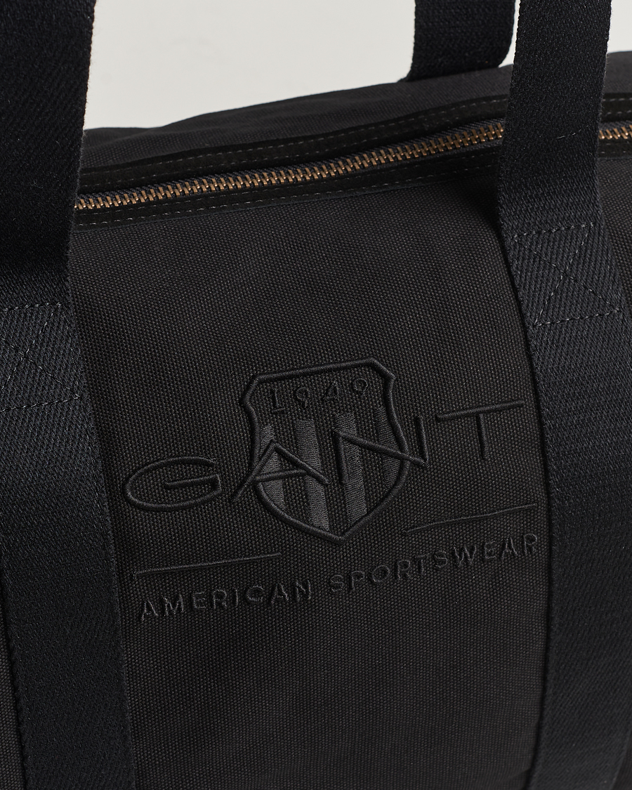 Homme | GANT Tonal Shield Duffle Bag Ebony Black | GANT | Tonal Shield Duffle Bag Ebony Black