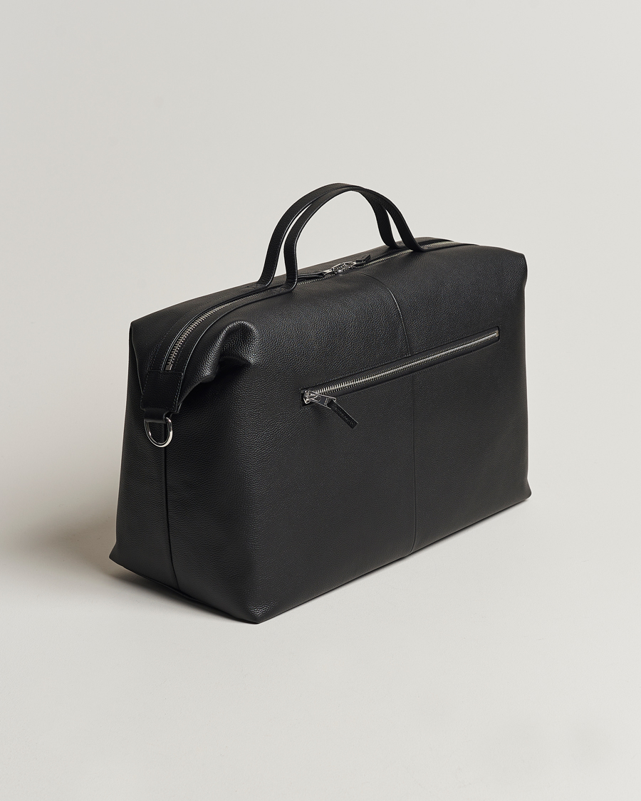 Homme | Sacs | GANT | Leather Weekendbag Black