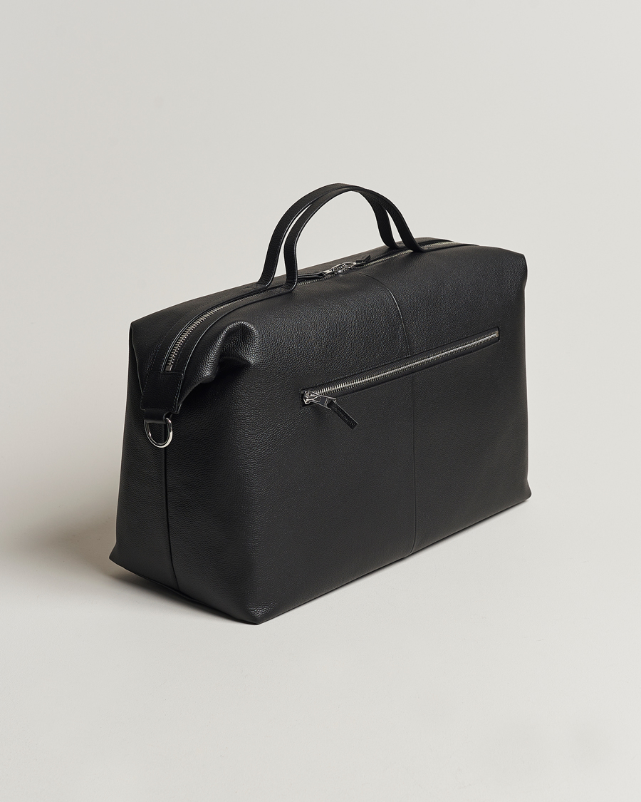 Homme | GANT Leather Weekendbag Black | GANT | Leather Weekendbag Black