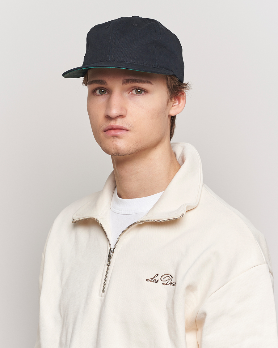 Homme | Ebbets Field Flannels Made in USA Unlettered Cotton Cap Black | Ebbets Field Flannels | Made in USA Unlettered Cotton Cap Black