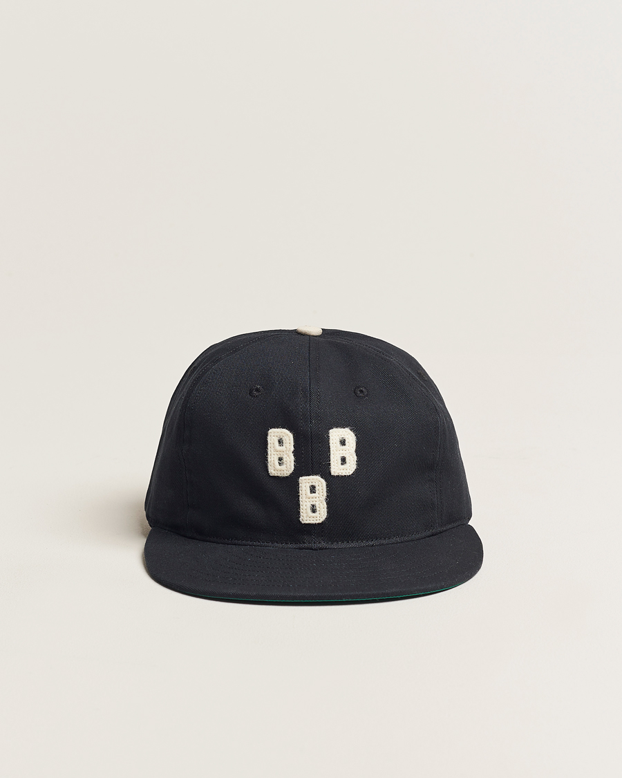 Homme | Ebbets Field Flannels Made in USA Birmingham Black Barons Vintage Cap Black | Ebbets Field Flannels | Made in USA Birmingham Black Barons Vintage Cap Black