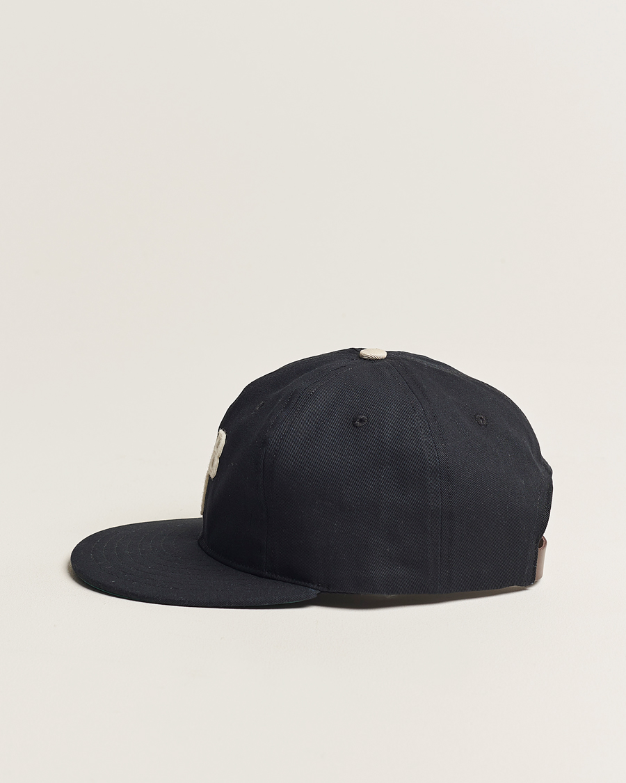 Homme | Ebbets Field Flannels Made in USA Birmingham Black Barons Vintage Cap Black | Ebbets Field Flannels | Made in USA Birmingham Black Barons Vintage Cap Black