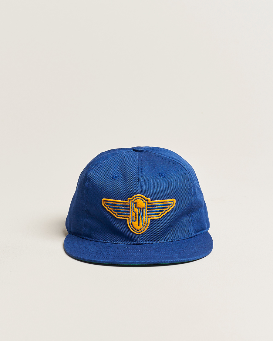 Homme | Ebbets Field Flannels Made in USA Stewart-Warner 1930 Vintage Cap Blue | Ebbets Field Flannels | Made in USA Stewart-Warner 1930 Vintage Cap Blue