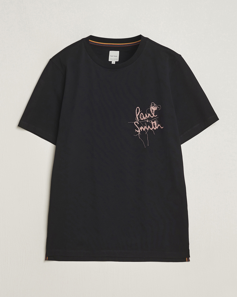 Homme | T-shirts | Paul Smith | Organic Cotton Logo Crew Neck T-Shirt Black