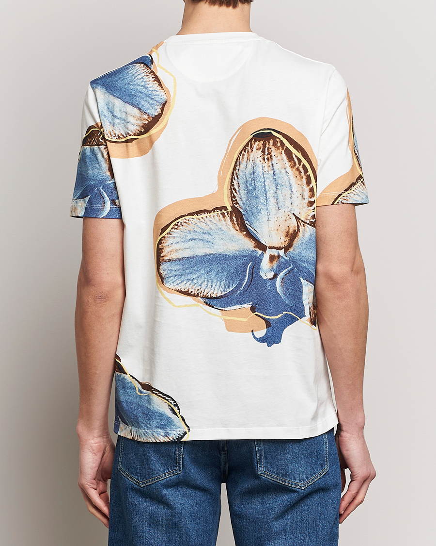 Homme | T-shirts | Paul Smith | Organic Cotton Printed Orchid T-Shirt White