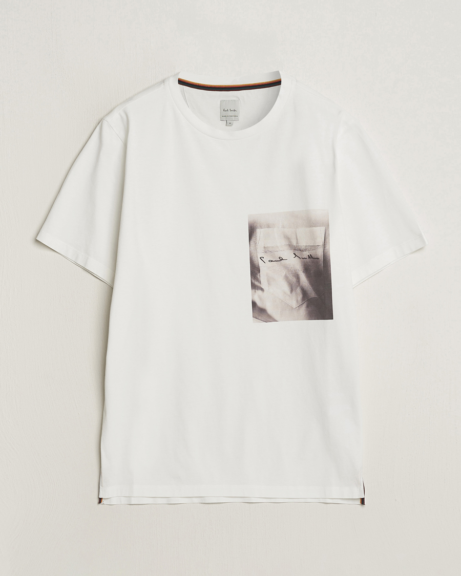 Homme | T-shirts | Paul Smith | Organic Cotton Printed T-Shirt White
