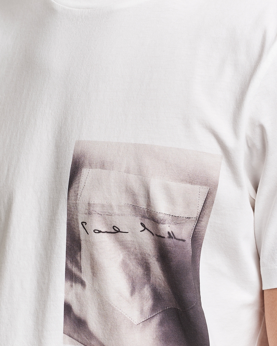 Homme | T-shirts | Paul Smith | Organic Cotton Printed T-Shirt White