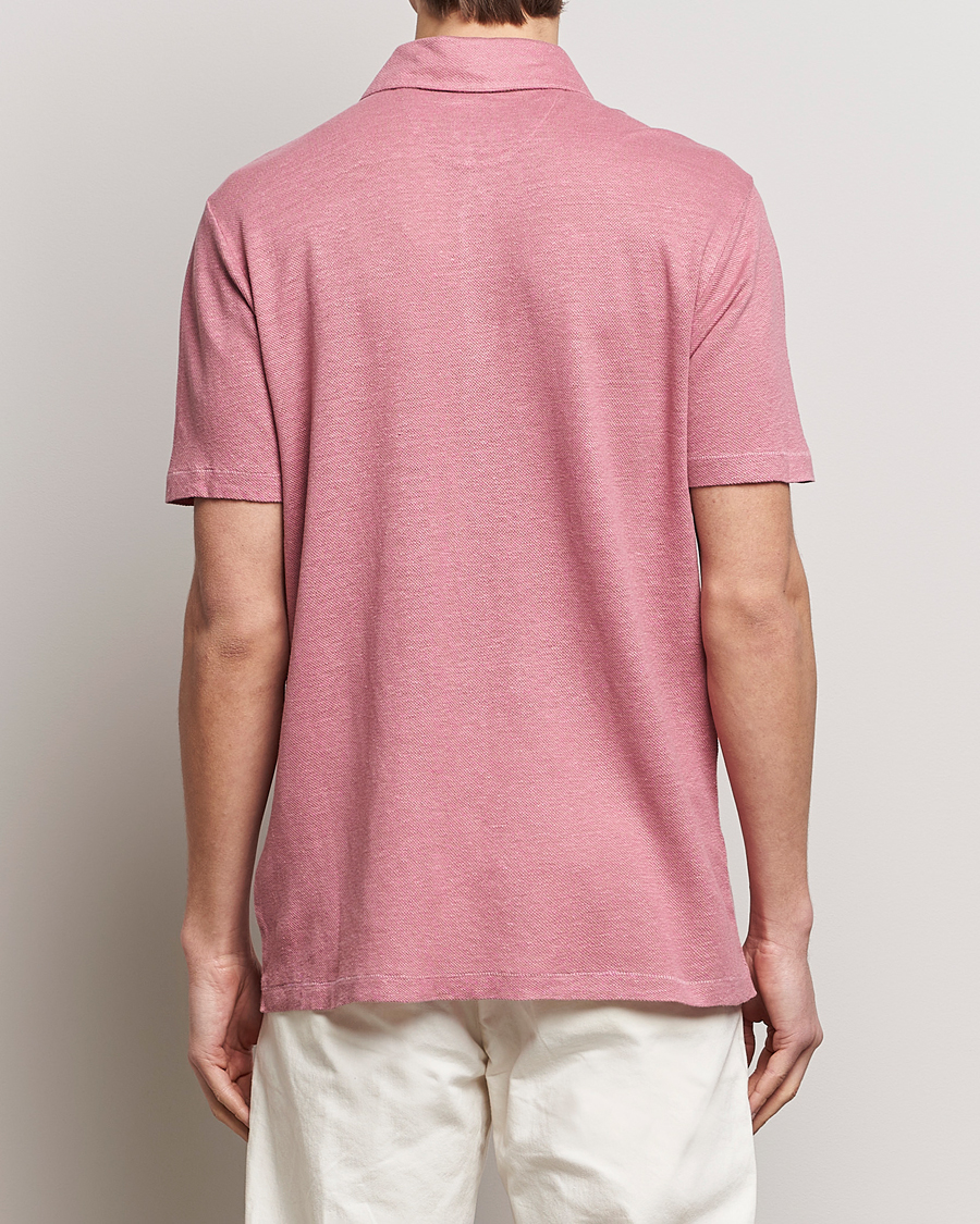Homme | Polos | Paul Smith | Linen Polo Pink