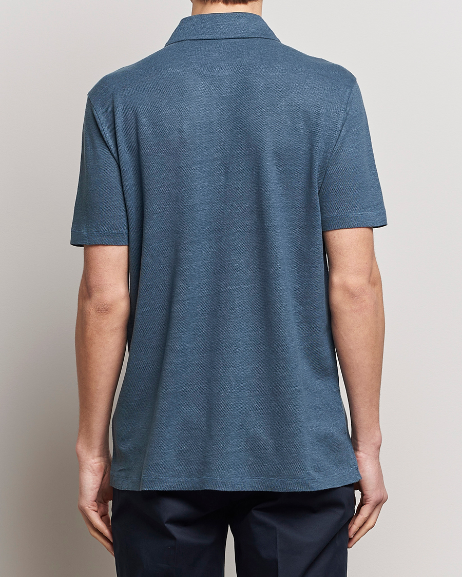 Homme | Polos | Paul Smith | Linen Polo Blue
