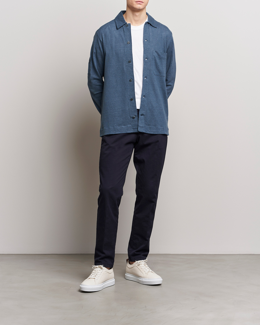 Homme | Chemises | Paul Smith | Linen Jersey Shirt Blue