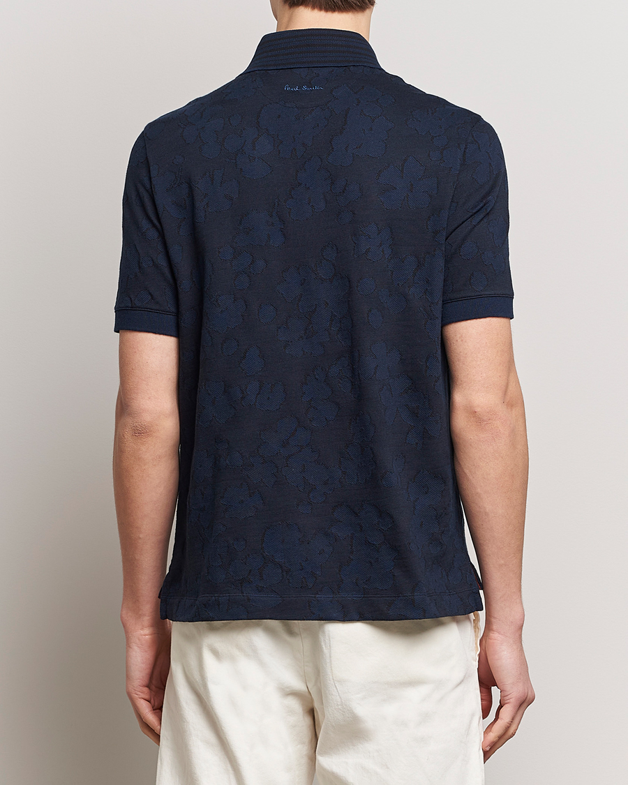 Homme | Chemises | Paul Smith | Floral Jacquard Short Sleeve Shirt Navy