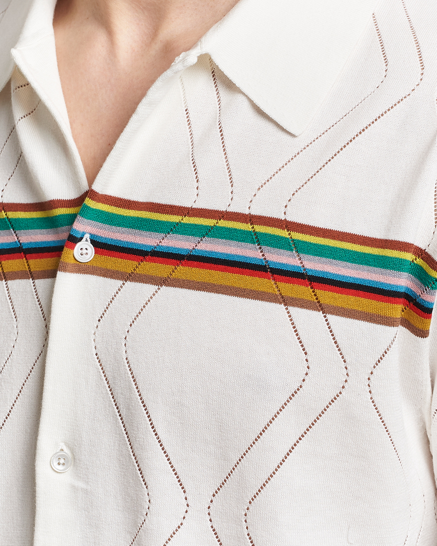 Homme | Chemises | Paul Smith | Cotton Knitted Short Sleeve Shirt White