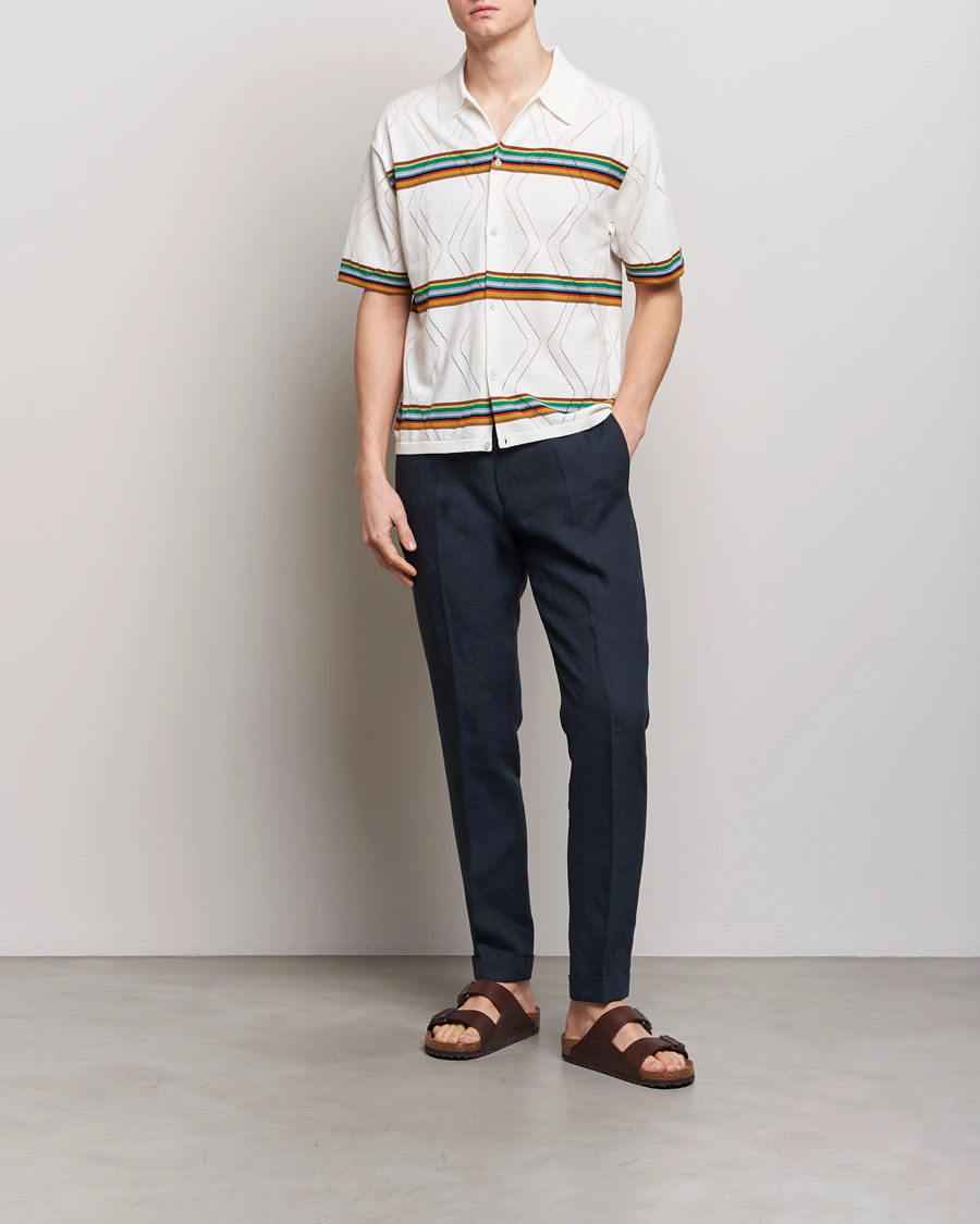 Homme | Pantalons | Paul Smith | Linen Drawstring Trousers Navy