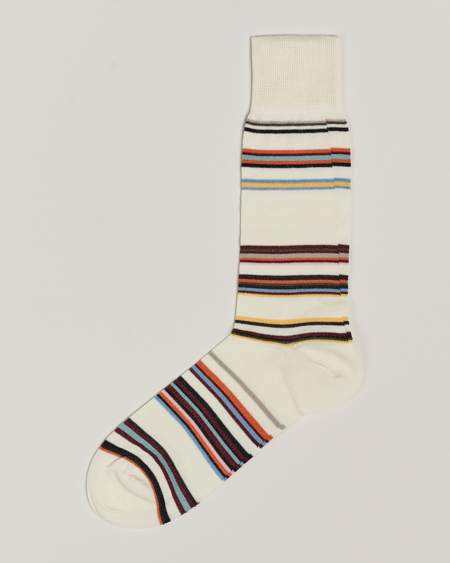 Homme | Sous-Vêtements Et Chaussettes | Paul Smith | Flavio Signature Stripe Socks White