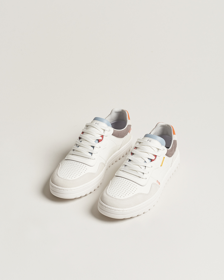 Homme | PS Paul Smith Ellis Leather/Suede Sneaker White | PS Paul Smith | Ellis Leather/Suede Sneaker White