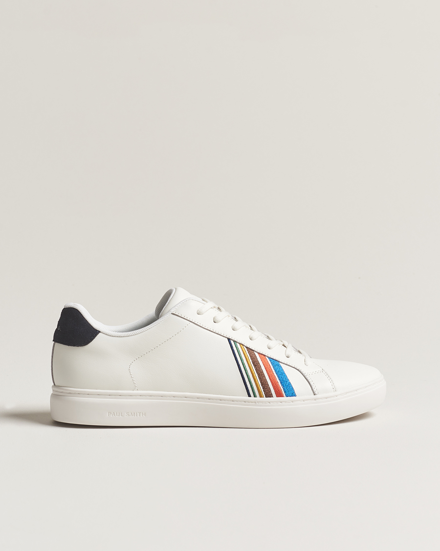 Homme | PS Paul Smith Rex Embroidery Leather Sneaker White | PS Paul Smith | Rex Embroidery Leather Sneaker White