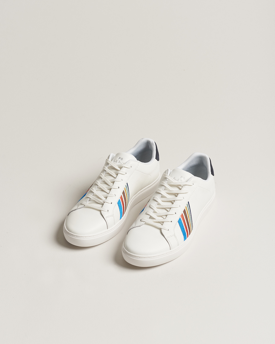 Homme |  | PS Paul Smith | Rex Embroidery Leather Sneaker White