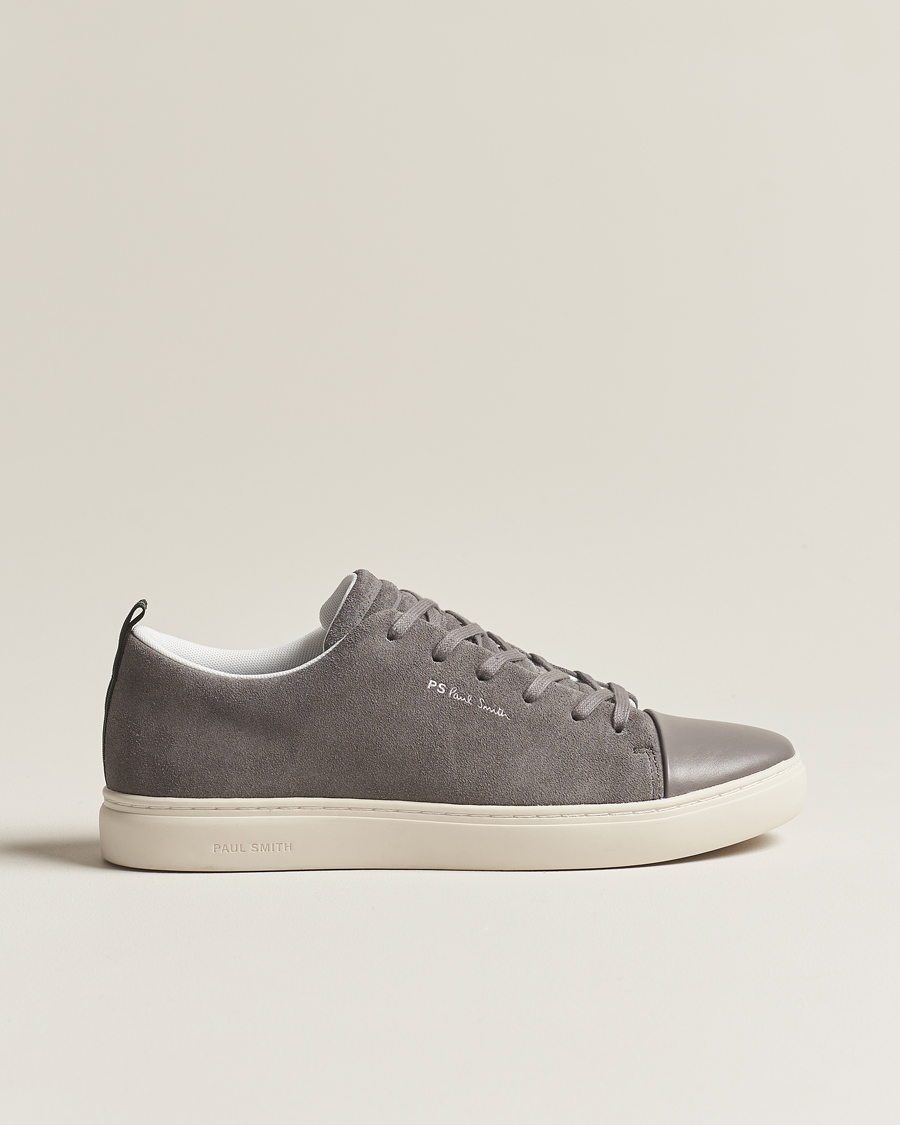Homme | PS Paul Smith Lee Cap Toe Suede Sneaker Grey | PS Paul Smith | Lee Cap Toe Suede Sneaker Grey