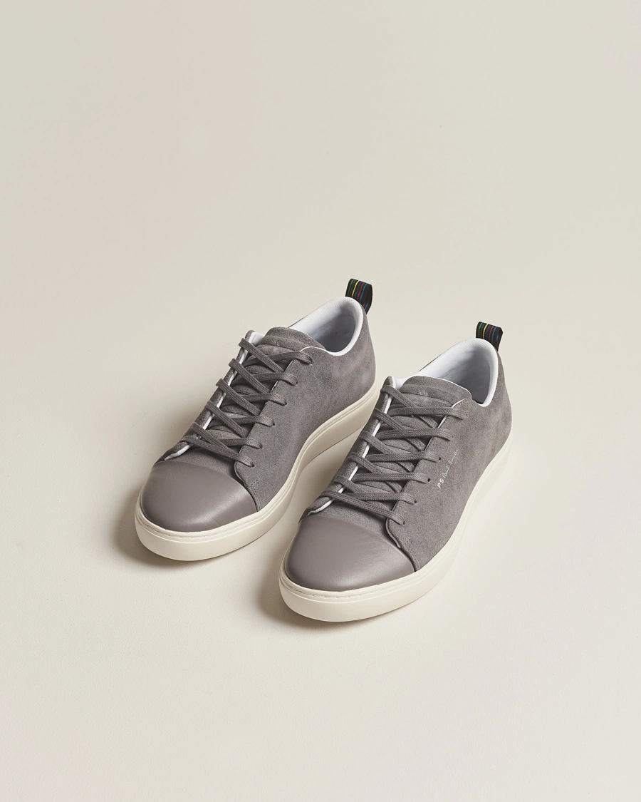 Homme | Chaussures En Daim | PS Paul Smith | Lee Cap Toe Suede Sneaker Grey