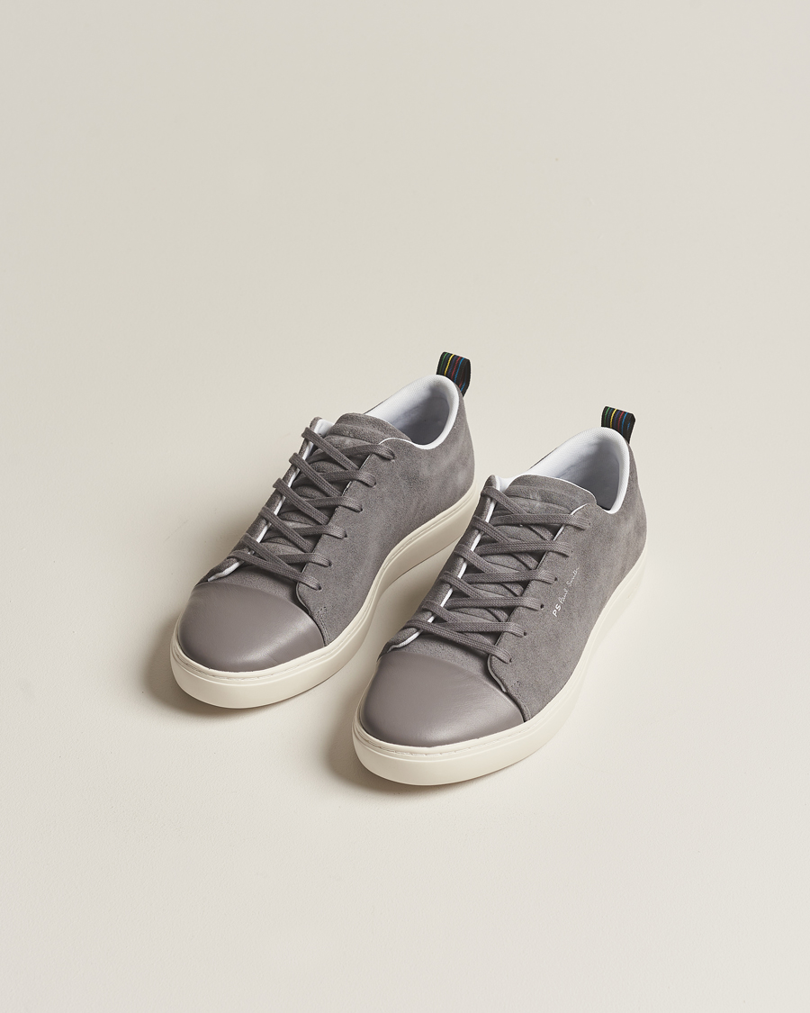 Homme | PS Paul Smith Lee Cap Toe Suede Sneaker Grey | PS Paul Smith | Lee Cap Toe Suede Sneaker Grey