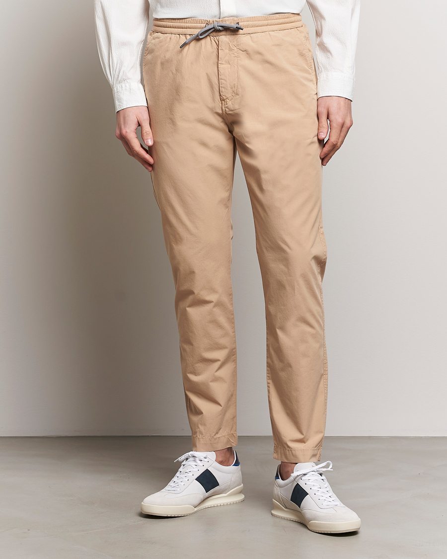 Homme | Paul Smith | PS Paul Smith | Cotton Drawstring Trousers Beige