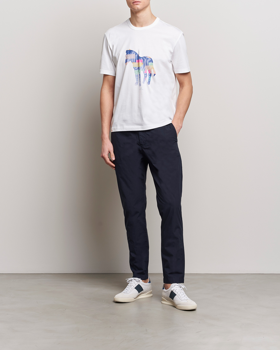 Homme | T-shirts | PS Paul Smith | Organic Cotton Zebra Crew Neck T-Shirt White