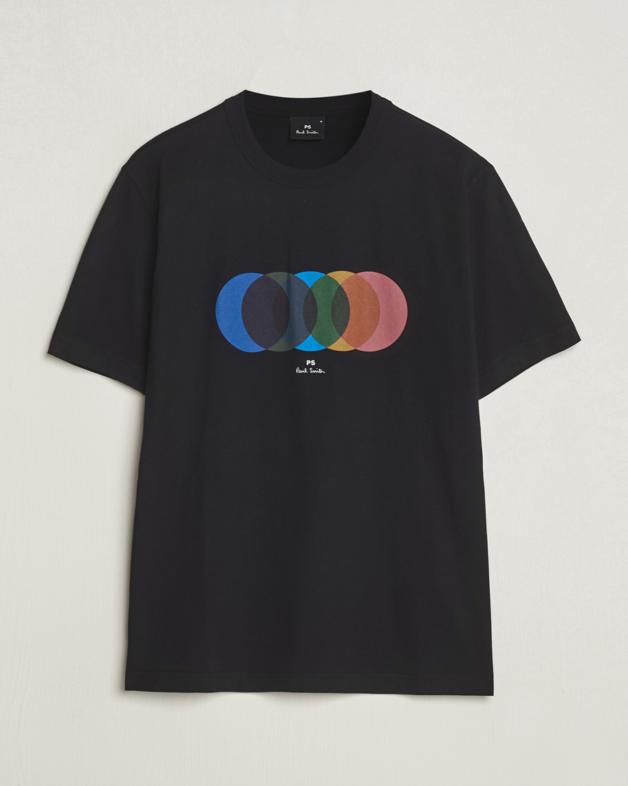Homme | T-shirts | PS Paul Smith | Organic Cotton Circles Crew Neck T-Shirt Black