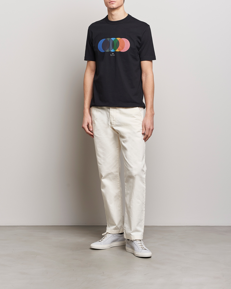 Homme | T-shirts | PS Paul Smith | Organic Cotton Circles Crew Neck T-Shirt Black