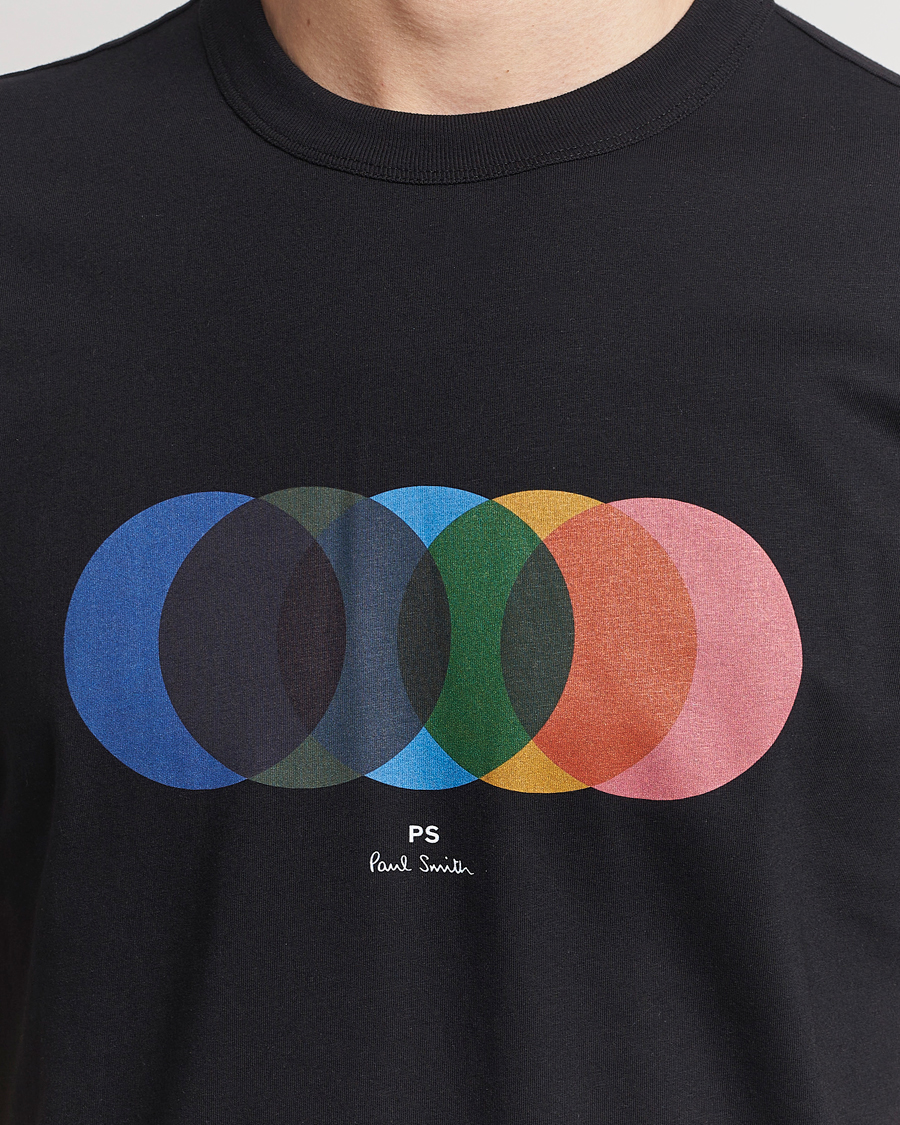 Homme | T-shirts | PS Paul Smith | Organic Cotton Circles Crew Neck T-Shirt Black