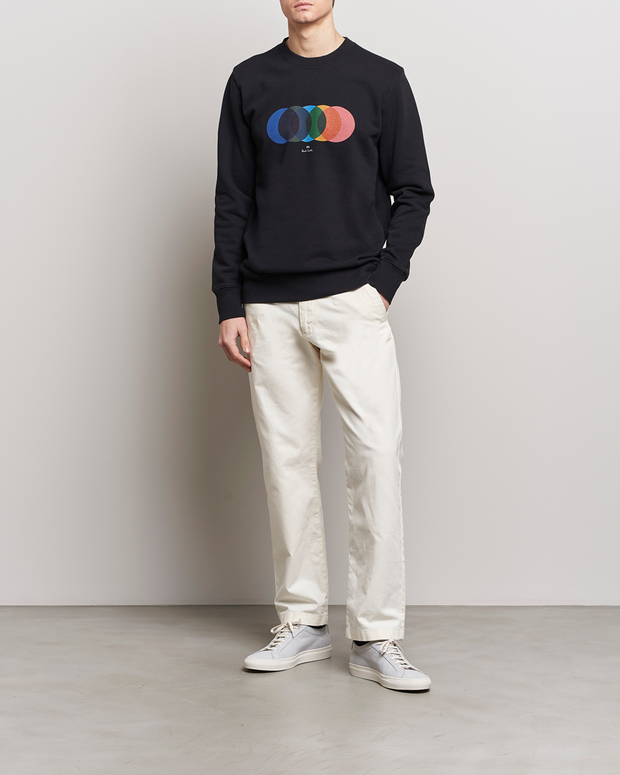 Homme | Pulls Et Tricots | PS Paul Smith | Circles Crew Neck Sweatshirt Black