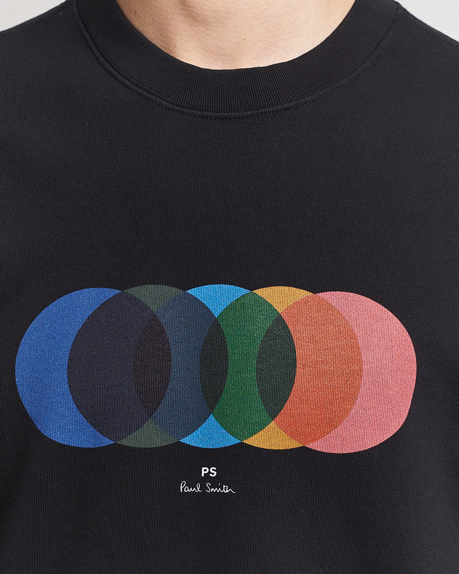 Homme | Pulls Et Tricots | PS Paul Smith | Circles Crew Neck Sweatshirt Black