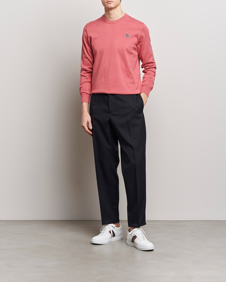Homme | Pulls Et Tricots | PS Paul Smith | Zebra Cotton Knitted Sweater Faded Pink