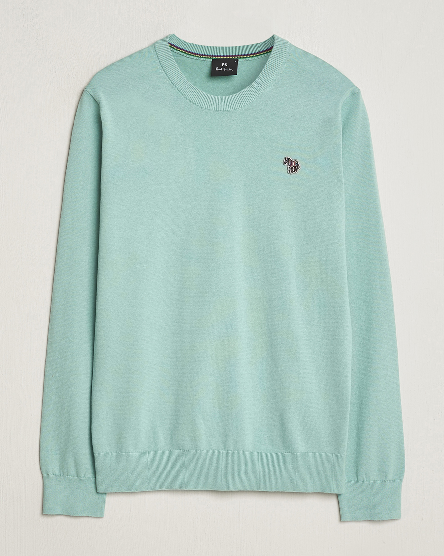 Homme | Pulls Et Tricots | PS Paul Smith | Zebra Cotton Knitted Sweater Mint Green