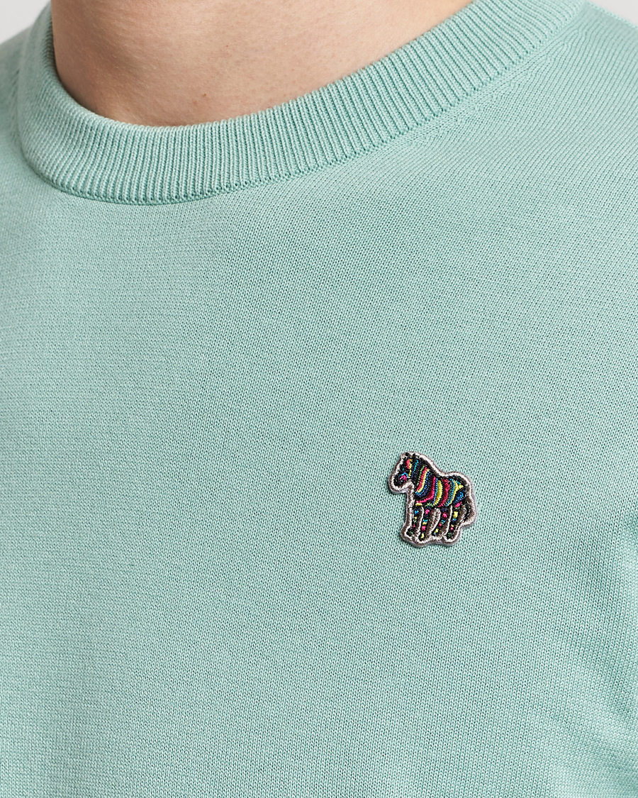 Homme | Pulls Et Tricots | PS Paul Smith | Zebra Cotton Knitted Sweater Mint Green