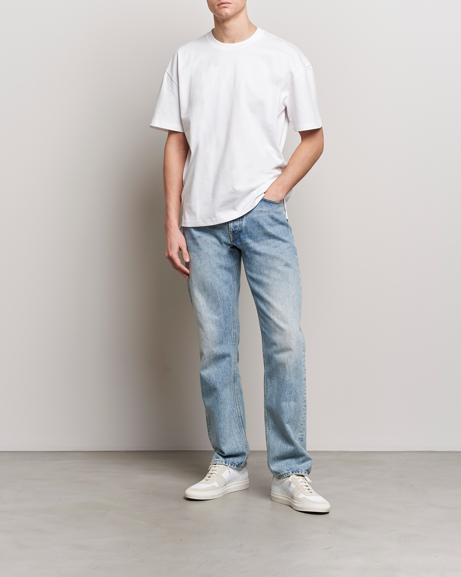 Homme | T-shirts | Bread & Boxers | Textured Heavy Crew Neck T-Shirt White