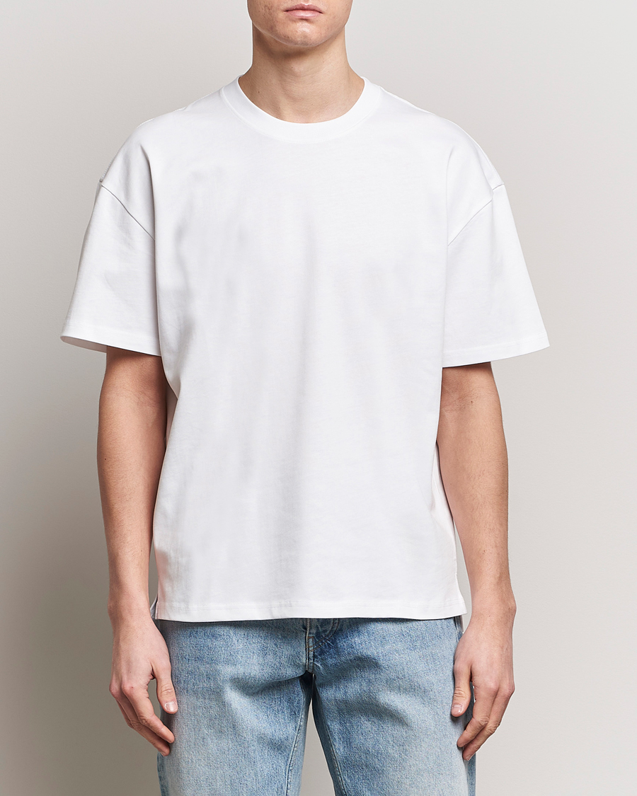 Homme | T-Shirts Blancs | Bread & Boxers | Textured Heavy Crew Neck T-Shirt White
