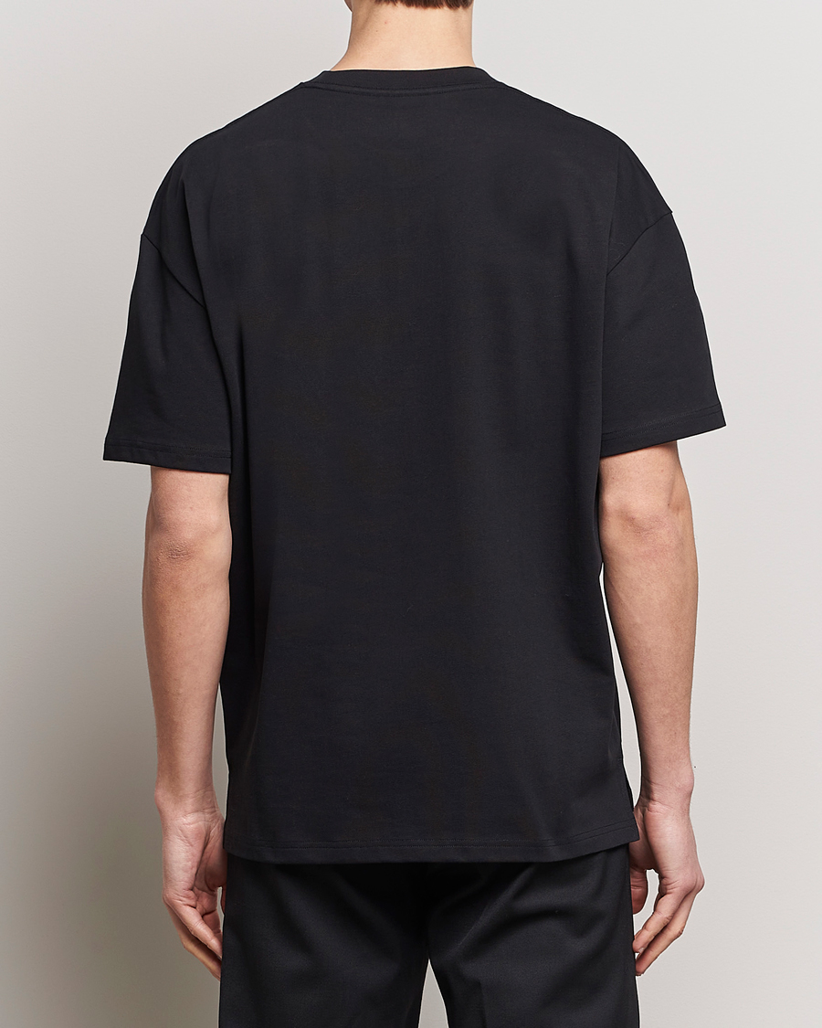 Homme | T-shirts | Bread & Boxers | Textured Heavy Crew Neck T-Shirt Black