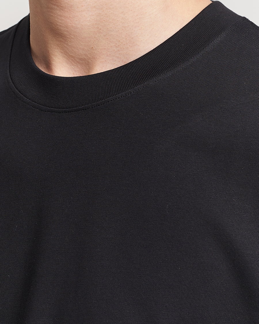 Homme | T-shirts | Bread & Boxers | Textured Heavy Crew Neck T-Shirt Black