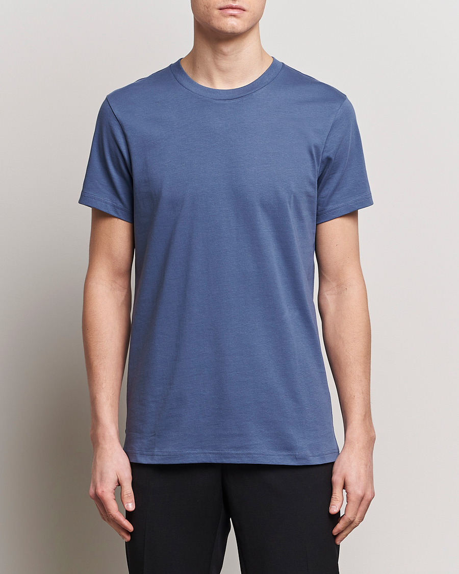 Homme | Vêtements | Bread & Boxers | Crew Neck Regular T-Shirt Denim Blue