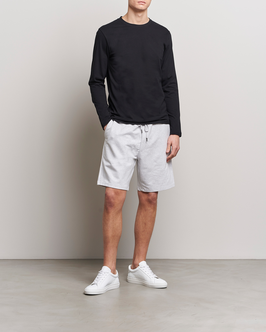 Homme | Shorts | Bread & Boxers | Loungewear Shorts Light Grey Melange