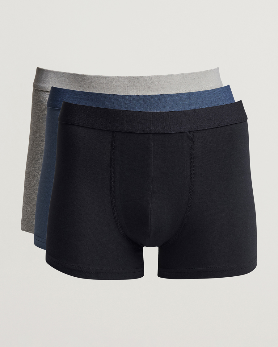 Homme | Sous-Vêtements Et Chaussettes | Bread & Boxers | 3-Pack Boxer Brief Blue/Grey/Navy