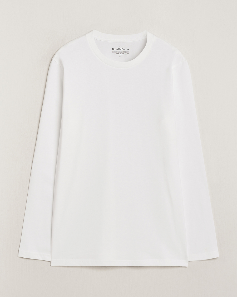 Homme | T-shirts | Bread & Boxers | Long Sleeve T-Shirt White
