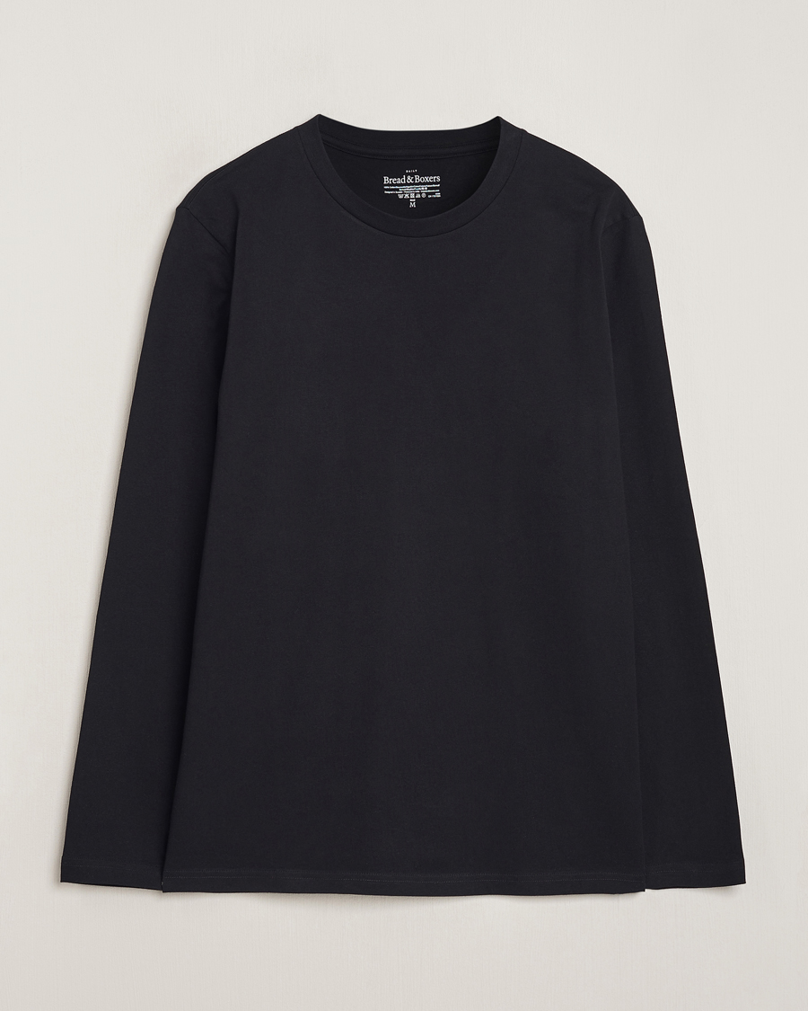 Homme | T-shirts | Bread & Boxers | Long Sleeve T-Shirt Black