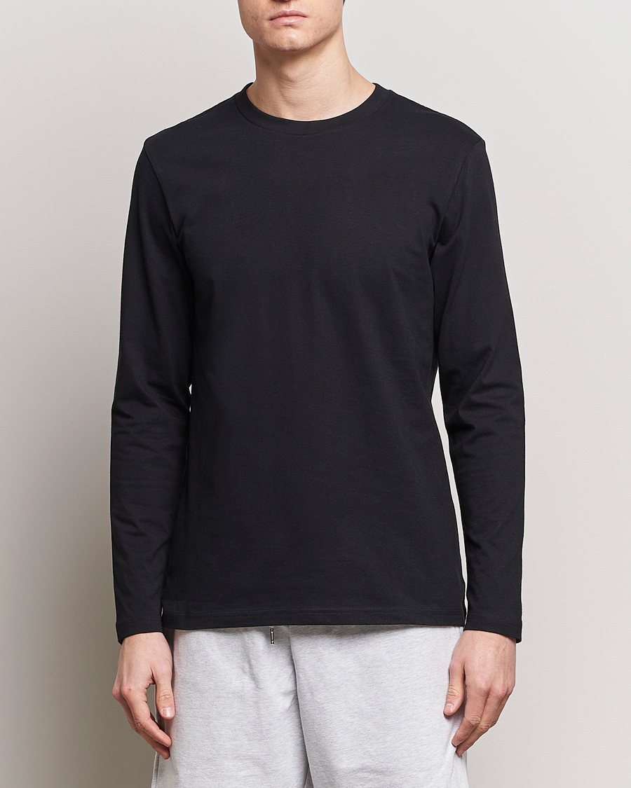 Homme | T-Shirts Noirs | Bread & Boxers | Long Sleeve T-Shirt Black