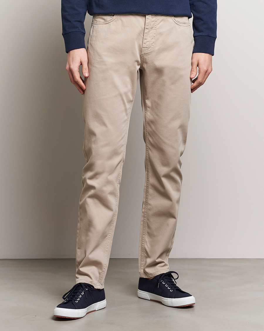 Homme | Pantalon Décontracté | Morris | James Structured 5-Pocket Trousers Khaki