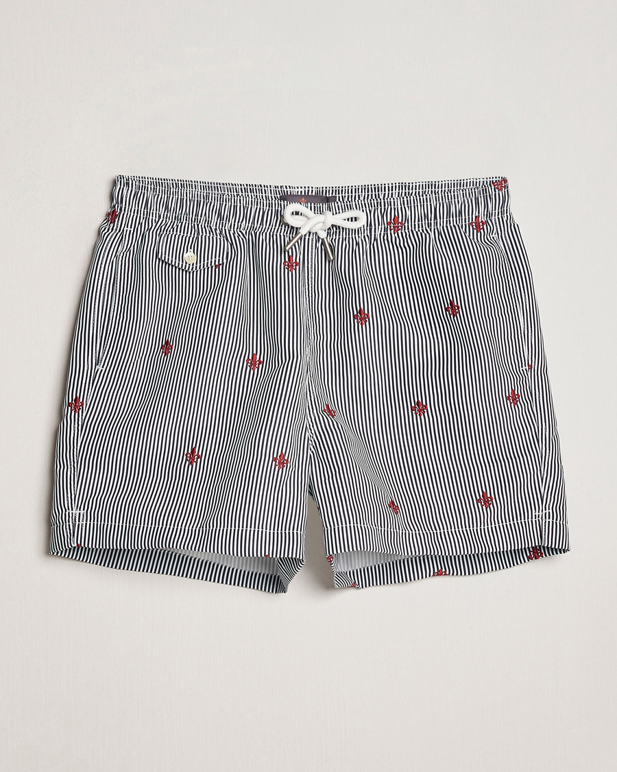 Homme | Maillots De Bain | Morris | Lily Stripe Bathing Trunks Navy/White