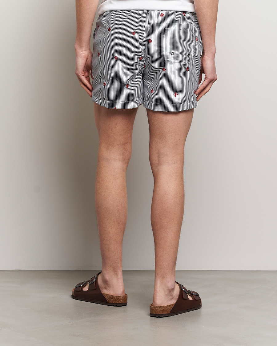 Homme | Maillots De Bain | Morris | Lily Stripe Bathing Trunks Navy/White