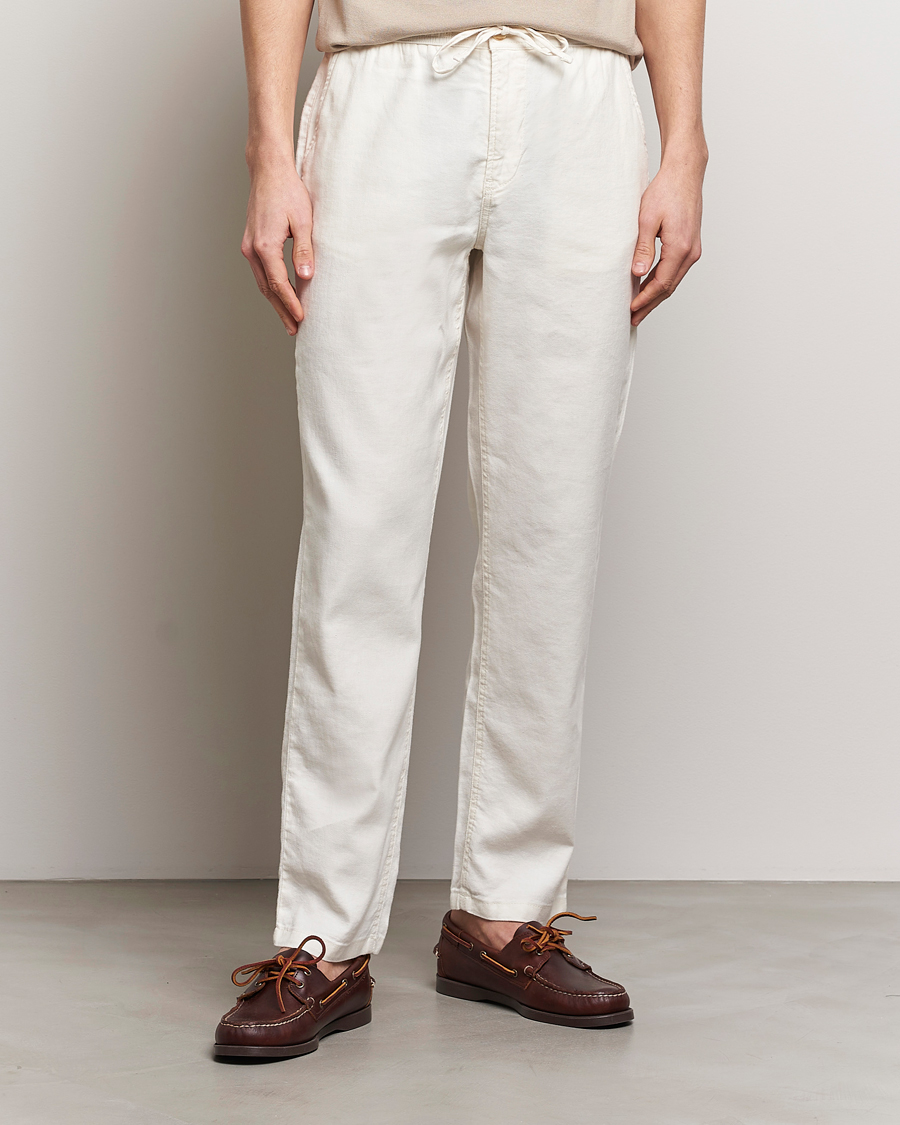 Homme | Pantalons En Lin | Morris | Fenix Linen Slacks Off White